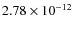 $2.78\times 10^{-12}$