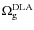 $\Omega_{\rm g}^{\rm DLA}$