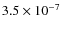 $3.5\times10^{-7}$