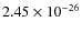 $2.45 \times 10^{-26}$
