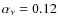 $\alpha_\nu = 0.12$