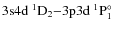 $\rm 3s4d ~^1D_2 {-} 3p3d ~^1P^{\circ}_1$