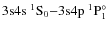 $\rm 3s4s ~^1S_0 {-} 3s4p ~^1P^{\circ}_1 $
