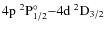 $\rm 4p ~^2P^{\circ}_{1/2}{-}4d ~^2D_{3/2}$