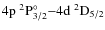 $\rm 4p ~^2P^{\circ}_{3/2}{-}4d ~^2D_{5/2}$