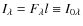 $I_{\lambda}=F_{\lambda}l\equiv I_{0\lambda}$