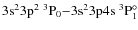 $\rm 3s^23p^2 ~^3P_0{-} 3s^23p4s
~^3P^{\circ}_1$