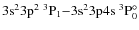 $\rm 3s^23p^2 ~^3P_1{-}
3s^23p4s~^3P^{\circ}_0$