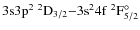 $\rm 3s3p^2 ~^2D_{3/2}{-} 3s^24f~^2F^{\circ}_{5/2}$