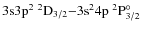 $\rm 3s3p^2 ~^2D_{3/2}{-} 3s^24p~^2P^{\circ}_{3/2}$