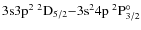 $\rm 3s3p^2 ~^2D_{5/2}{-} 3s^24p~^2P^{\circ}_{3/2}$
