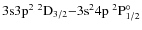 $\rm 3s3p^2 ~^2D_{3/2}{-} 3s^24p~^2P^{\circ}_{1/2}$