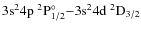 $\rm 3s^24p ~^2P^{\circ}_{1/2}{-} 3s^24d~^2D_{3/2}$