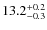 $ 13.2 _{\rm - 0.3 }^{+ 0.2 }$