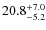 $ 20.8 _{\rm - 5.2 }^{+ 7.0 }$