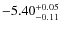 $ -5.40 _{\rm -0.11 }^{+ 0.05 }$