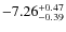 $ -7.26 _{\rm -0.39 }^{+ 0.47 }$
