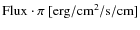 $\rm Flux\cdot \pi~[erg/cm^2/s/cm]$