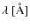 $\lambda ~[\AA]$