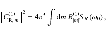\begin{displaymath}\left[C_{{\rm R},\vert m\vert}^{\left(1\right)}\right]^{2}=4\...
...{\vert m\vert}^{\left(1\right)} S_{R}\left(\omega_{0}\right) ,
\end{displaymath}
