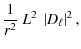 $\displaystyle \frac{1 }{r^2} ~ L^2 ~ \left\vert D_\ell \right\vert ^2 ,$