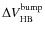 $\Delta V^{\rm bump}_{\rm HB}$