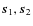 $\vec{s}_1,\vec{s}_2$