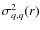 $\sigma^2_{q,q}(r)$
