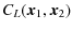 $\displaystyle C_L(\vec{x}_1,\vec{x}_2)$