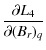 $\displaystyle \frac{\partial L_{4}}{\partial (B_{r})_{q}}$