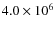 $4.0\times 10^{6}$