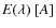 $E(\lambda)~[A]$