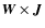 $\vec{W}\times\vec{J}$