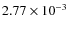 $2.77\times 10^{-3}$