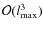 ${\cal O}(l_{\max}^{3})$