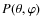 $P(\theta,\varphi)$
