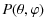 $\displaystyle P(\theta,\varphi)$