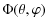 $\displaystyle \Phi(\theta,\varphi)$