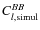 $C^{BB}_{l,{\rm simul}}$