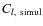 $C_{l,~{\rm simul}}$