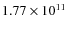 $1.77\times 10^{11}$