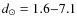 $d_\odot=1.6{-}7.1$