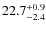 $\rm 22.7^{+0.9}_{-2.4}$