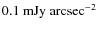 $\rm0.1~mJy~arcsec^{-2}$