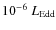$10^{-6}~L_{\rm {Edd}}$
