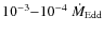 $10^{-3}{-}10^{-4}~ \dot M_{\rm{Edd}}$
