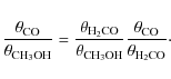 \begin{displaymath}\frac{\theta_{\rm CO}}{\theta_{\rm CH_3OH}} = \frac{\theta_{\...
..._{\rm CH_3OH}} \frac{\theta_{\rm CO}}{\theta_{\rm H_2CO}}\cdot
\end{displaymath}