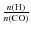 $\frac{n({\rm H})}{n({\rm CO})}$