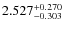 $\rm 2.527^{+0.270}_{-0.303}$
