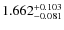 $\rm 1.662^{+0.103}_{-0.081}$